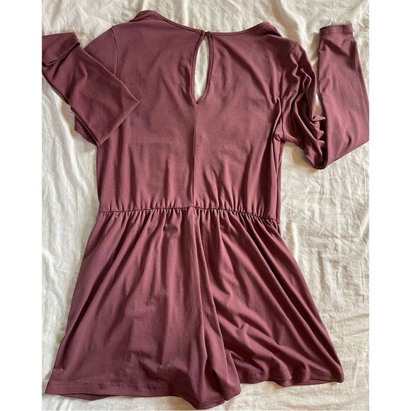 Forever 21 Romper | Long Sleeve, Plus Size, Mauve - Picture 9 of 13